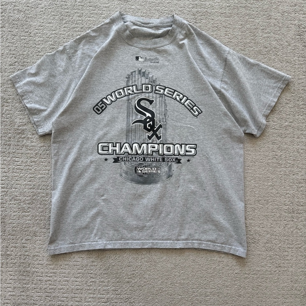 Chicago White Sox 2005 World Series Champions T Shirt MLB Authentic - Mens Large